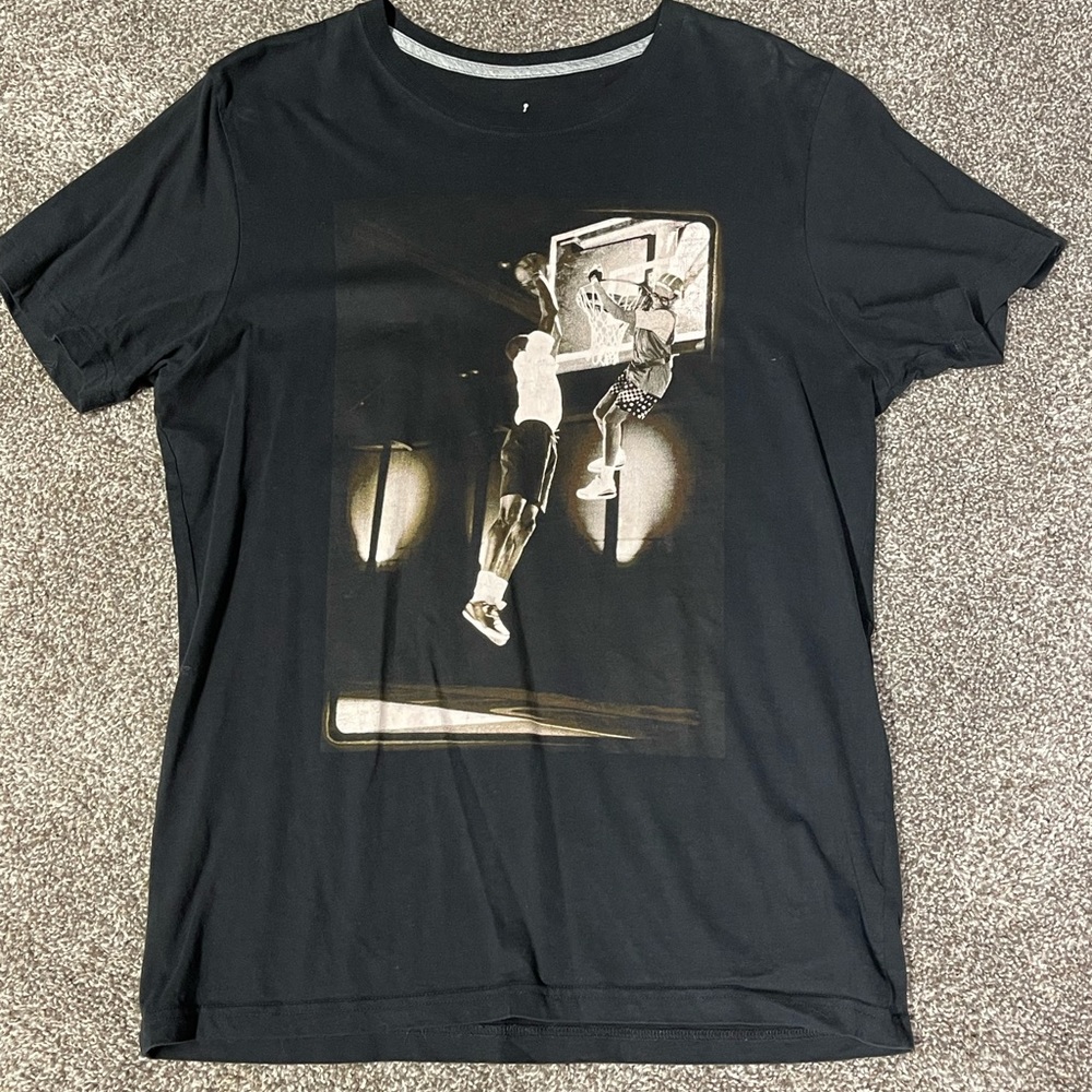 Nike Air Jordan Mens Shirt Size Large Black